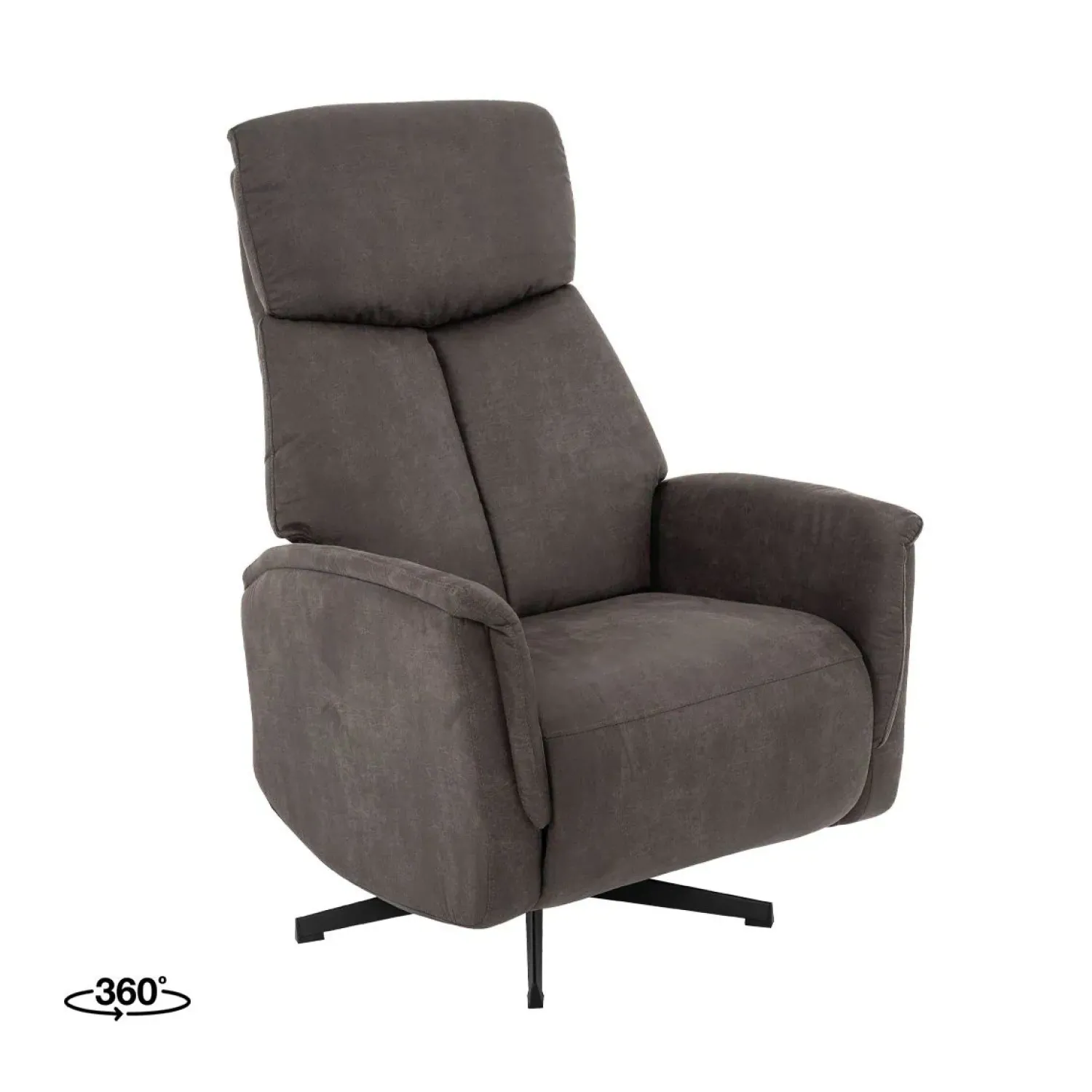 Label51 Fauteuils|Aarhus Elektrische Relaxfauteuil Antraciet suede