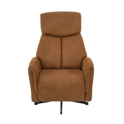 Label51 Fauteuils|Aarhus Elektrische Relaxfauteuil Cognac suede