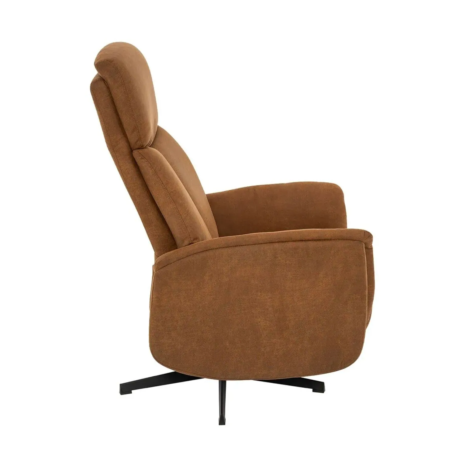 Label51 Fauteuils|Aarhus Elektrische Relaxfauteuil Cognac suede
