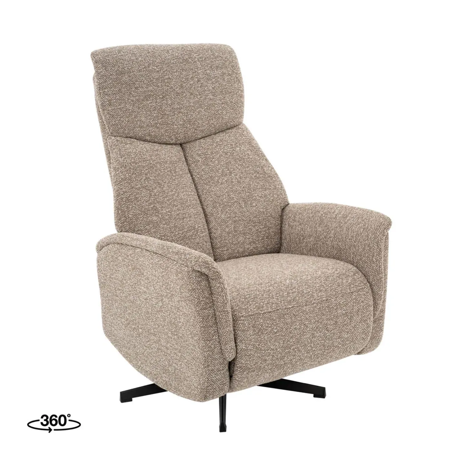 Label51 Fauteuils|Aarhus Elektrische Relaxfauteuil Mushroom boucle