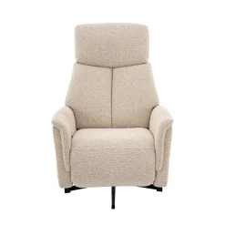 Label51 Fauteuils|Aarhus Elektrische Relaxfauteuil Naturel boucle