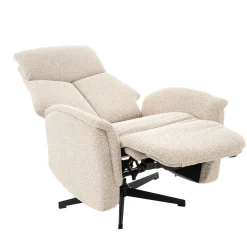 Label51 Fauteuils|Aarhus Elektrische Relaxfauteuil Naturel boucle