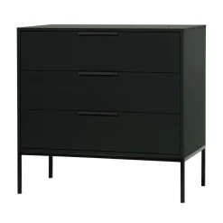 WOOOD Ladenkasten|Industriele Kasten|Adam Ladekast grenen zwart 94cm