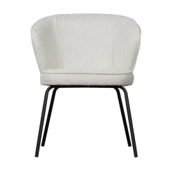 WOOOD Eetkamerstoelen|Admit Eetkamerstoel bouclé naturel