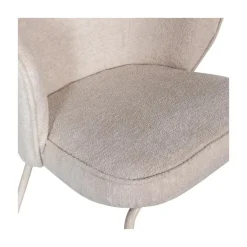 WOOOD Eetkamerstoelen|Admit Eetkamerstoel geweven stof zand