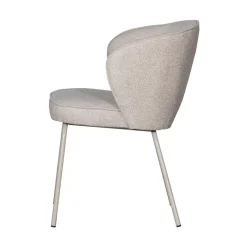 WOOOD Eetkamerstoelen|Admit Eetkamerstoel geweven stof zand