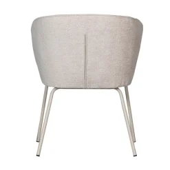 WOOOD Eetkamerstoelen|Admit Eetkamerstoel geweven stof zand