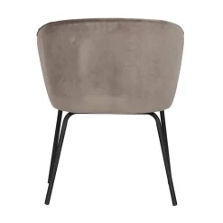 WOOOD Eetkamerstoelen|Admit Eetkamerstoel velvet zand