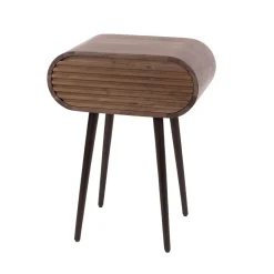 Kalfort Nachtkastjes|Industriele Kasten|Adriana Nachtkastje staand Bruin acaciahout 45cm