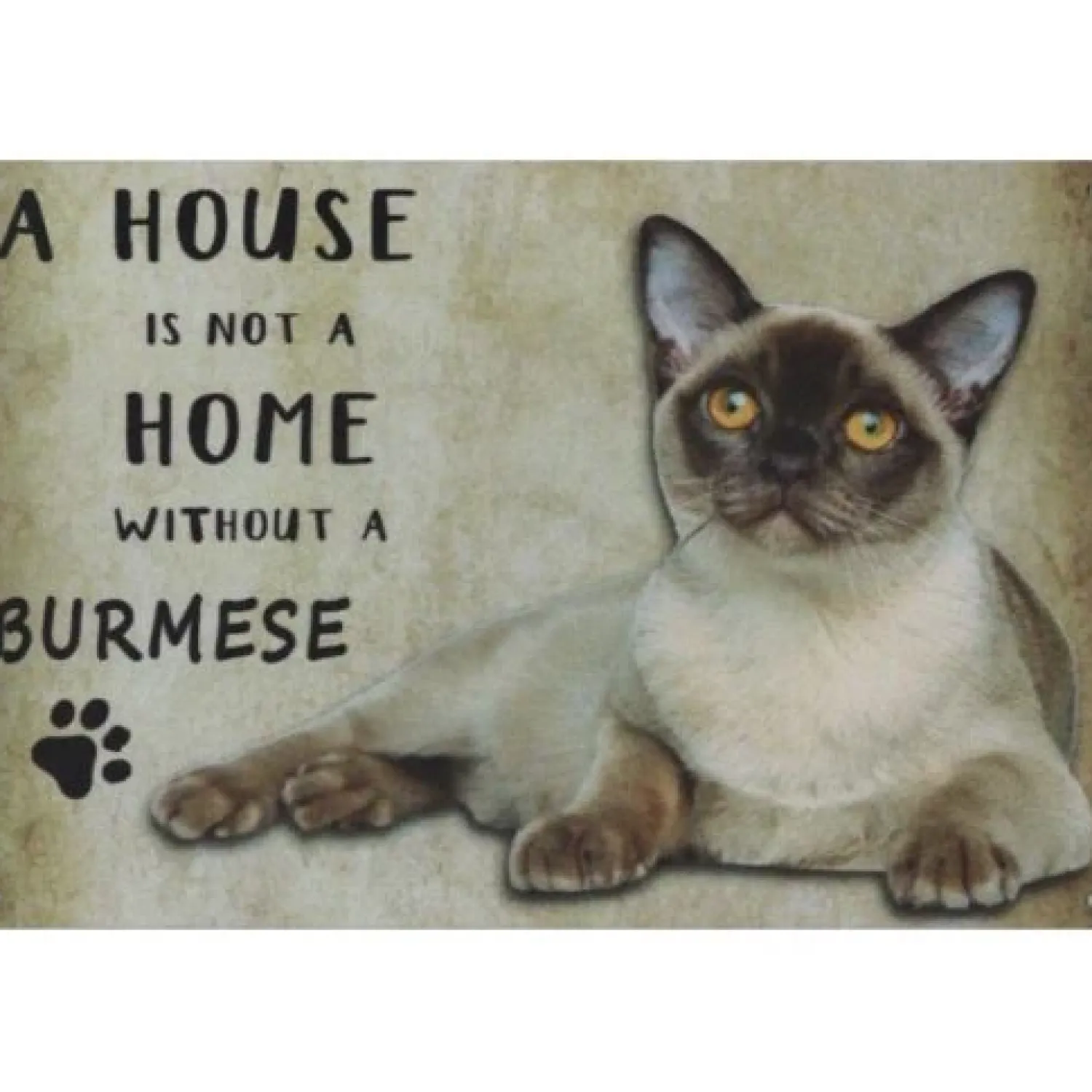 Cavetown Metalen Borden|A home Burmese - metalen bord