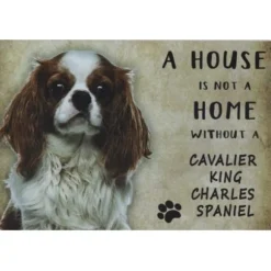 Cavetown Metalen Borden|A home Cavalier King Charles Spaniël - metalen bord