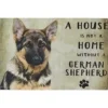 Cavetown Metalen Borden|A home German Shepherd Long Hair - metalen bord