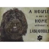 Cavetown Metalen Borden|A home Labradoodle - metalen bord