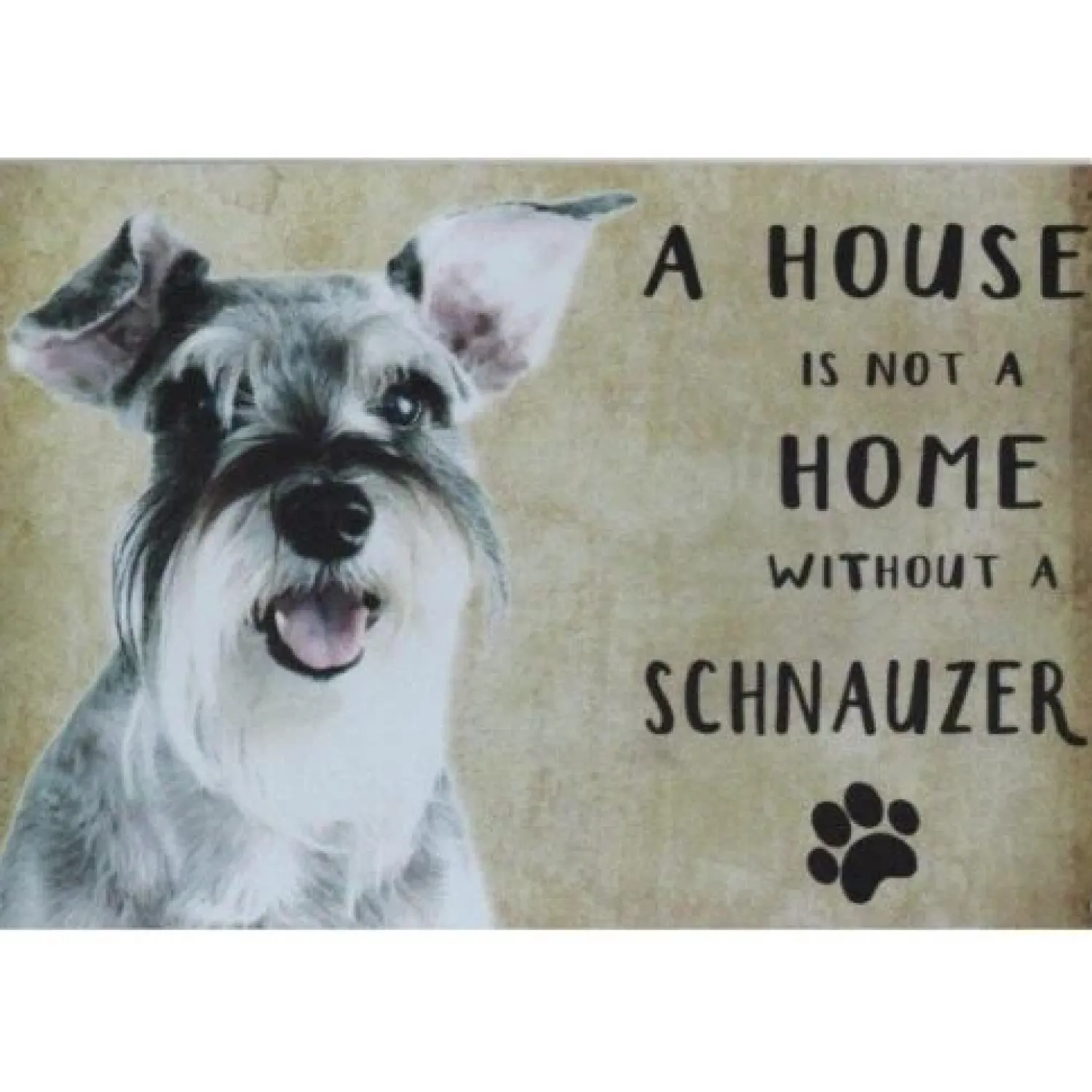 Cavetown Metalen Borden|A home Schnauzer - metalen bord