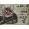 Cavetown Metalen Borden|A home Tabby Cat - metalen bord
