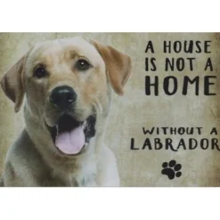 Cavetown Metalen Borden|A home White Labrador - metalen bord