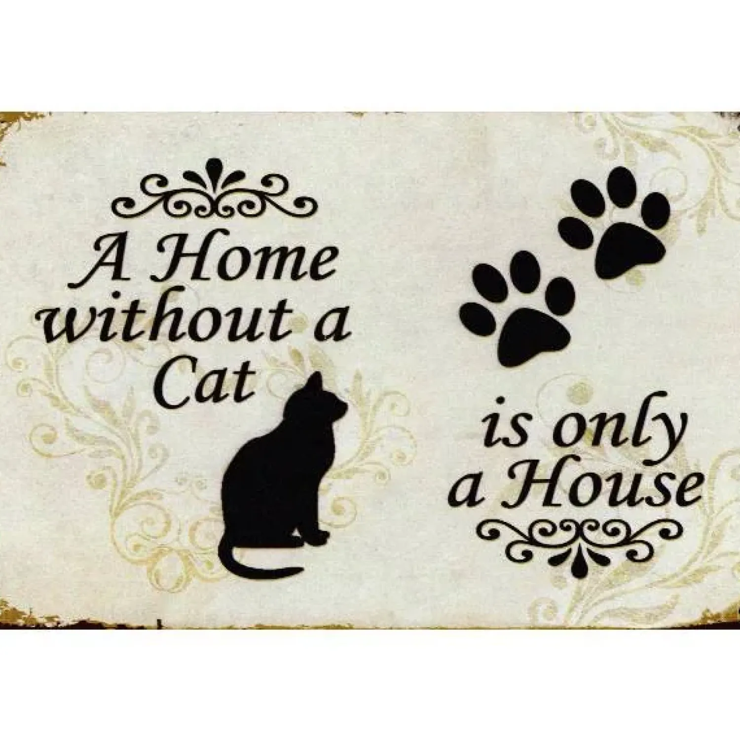 Cavetown Metalen Borden|A home without a cat - metalen bord