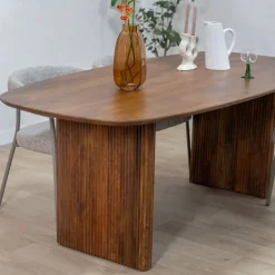 Vane Living Eettafels|Aki Eettafel bruin Deens Ovaal 200cm