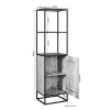 Furndea Boekenkasten|Industriele Kasten|Alaska Boekenkast Met deur Mangohout 55cm