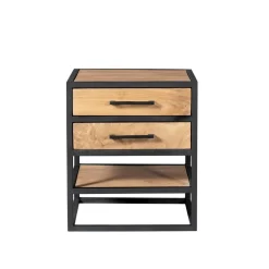 Furndea Nachtkastjes|Industriele Kasten|Alaska Nachtkastje Mangohout 45cm