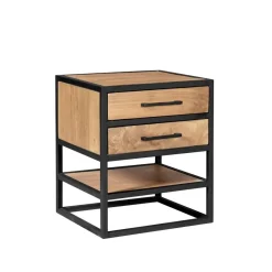 Furndea Nachtkastjes|Industriele Kasten|Alaska Nachtkastje Mangohout 45cm