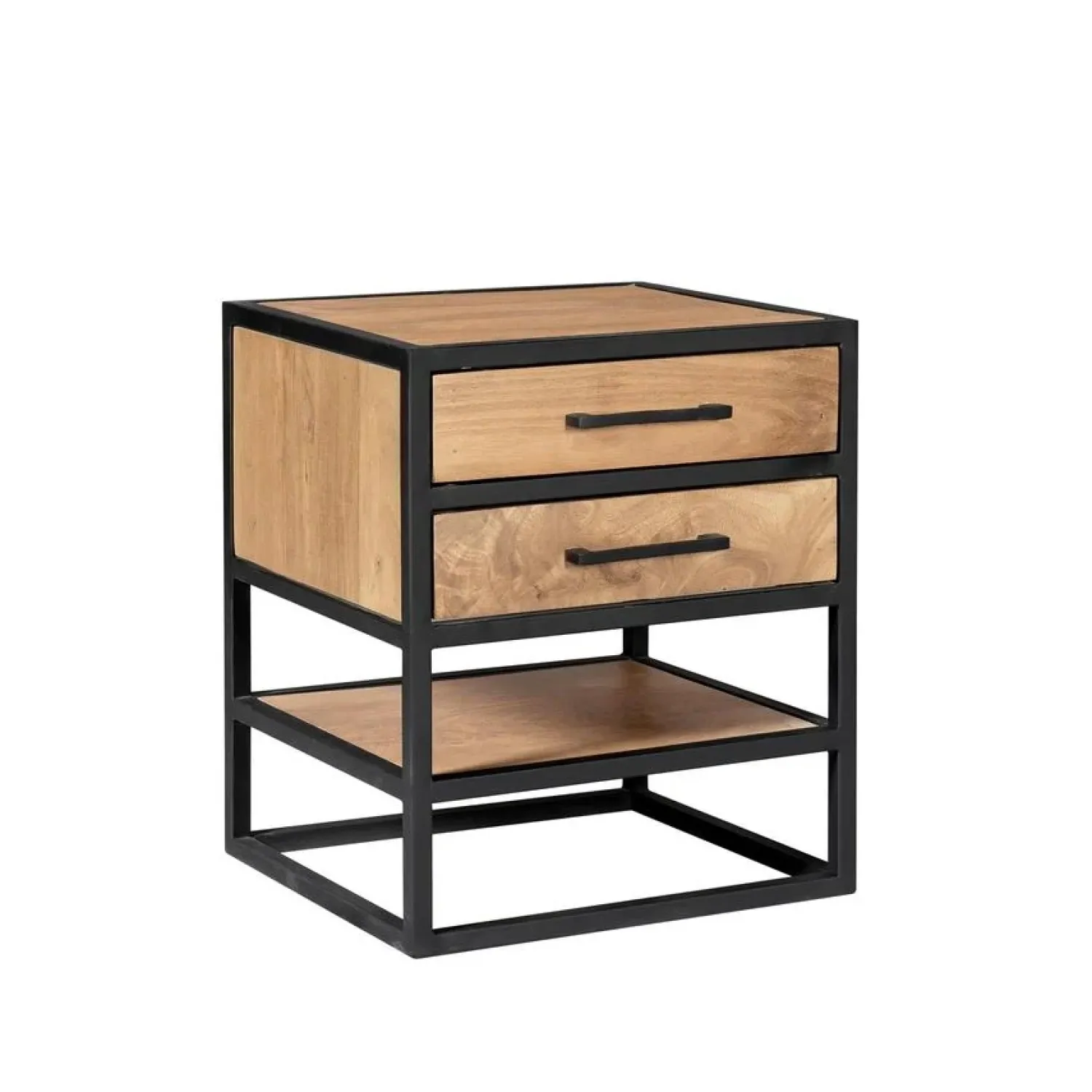 Furndea Nachtkastjes|Industriele Kasten|Alaska Nachtkastje Mangohout 45cm