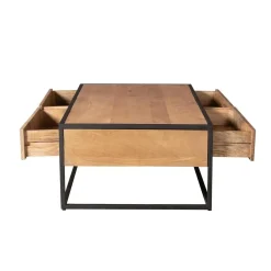 Furndea Salontafels|Alaska Salontafel Rechthoekig Met lades Mangohout 130cm