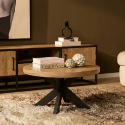 Furndea Salontafels|Alaska Salontafel Rond Mangohout 80cm