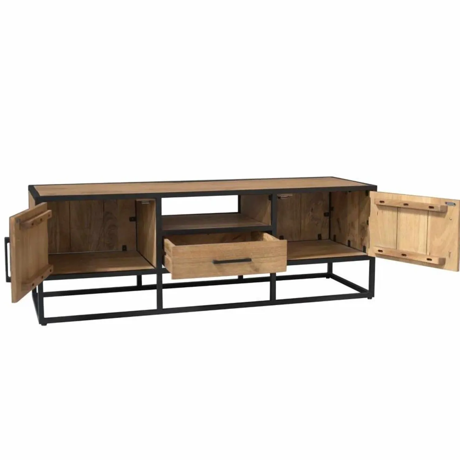Furndea Industriele Kasten|Tv Meubels|Alaska Tv meubel Mangohout 145cm