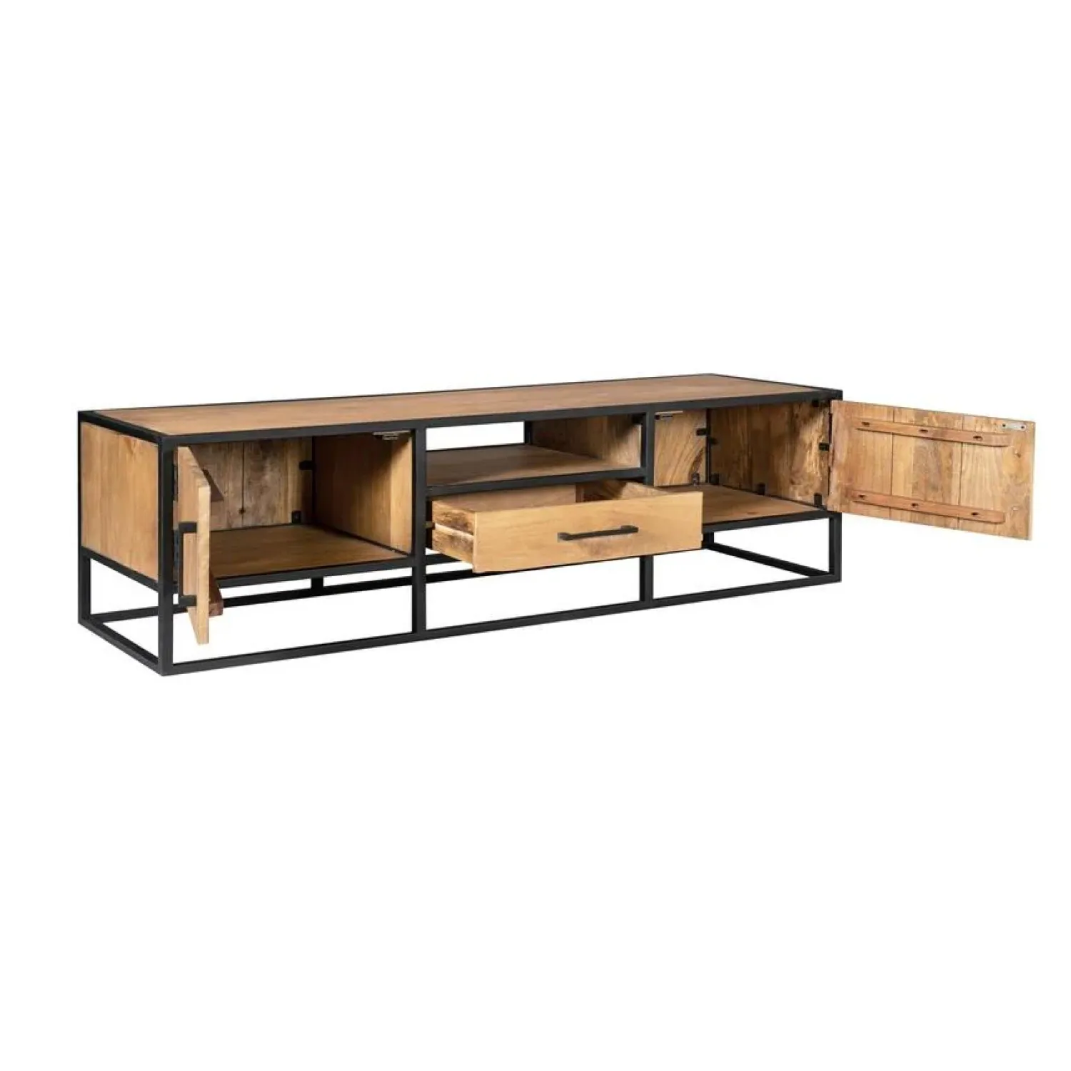 Furndea Industriele Kasten|Tv Meubels|Alaska Tv meubel Mangohout 180cm