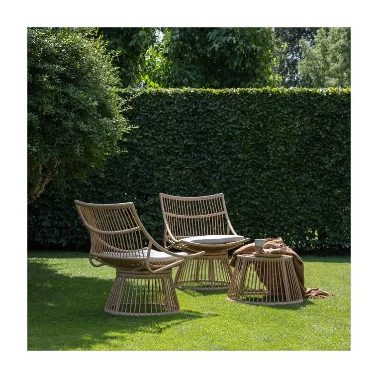 WOOOD Tuinstoelen|Alatna Tuinstoel wicker naturel