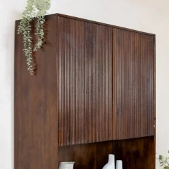Vane Living Boekenkasten|Industriele Kasten|Albin Boekenkast walnoot 120cm