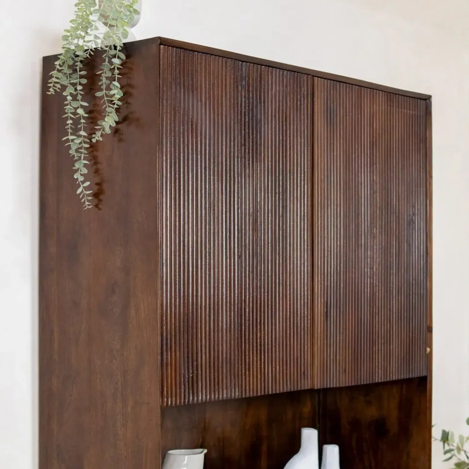 Vane Living Boekenkasten|Industriele Kasten|Albin Boekenkast walnoot 120cm