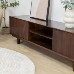 Vane Living Industriele Kasten|Tv Meubels|Albin Tv meubel walnoot 200cm