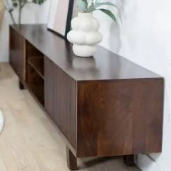 Vane Living Industriele Kasten|Tv Meubels|Albin Tv meubel walnoot 200cm