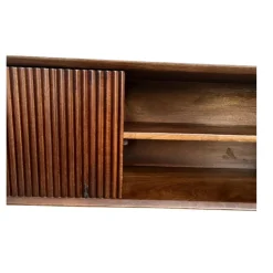 Vane Living Industriele Kasten|Tv Meubels|Albin Zwevend Tv meubel walnoot 240cm