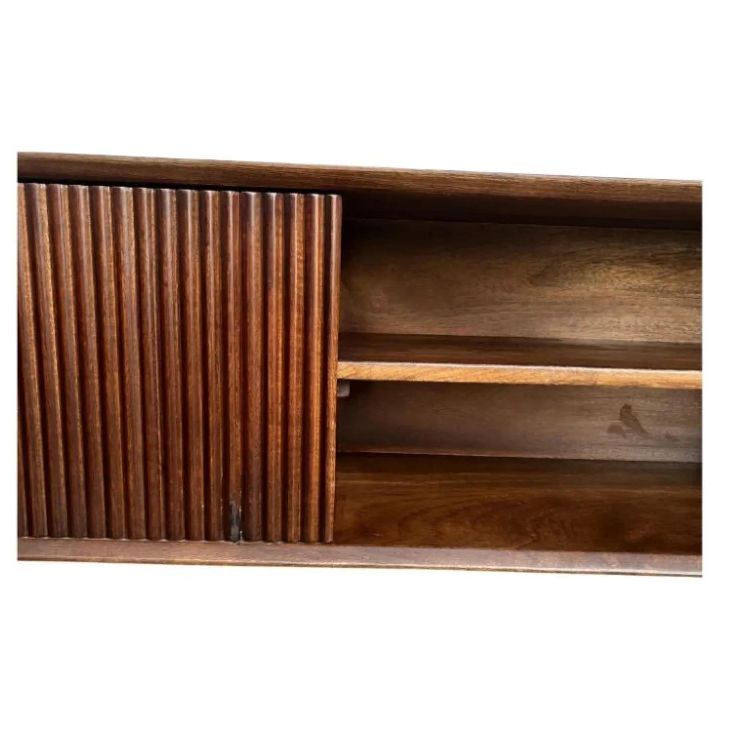 Vane Living Industriele Kasten|Tv Meubels|Albin Zwevend Tv meubel walnoot 240cm