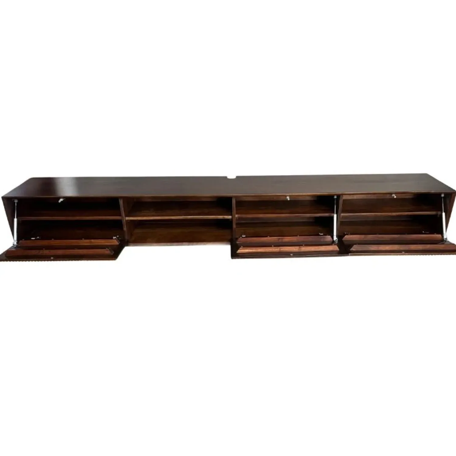Vane Living Industriele Kasten|Tv Meubels|Albin Zwevend Tv meubel walnoot 240cm