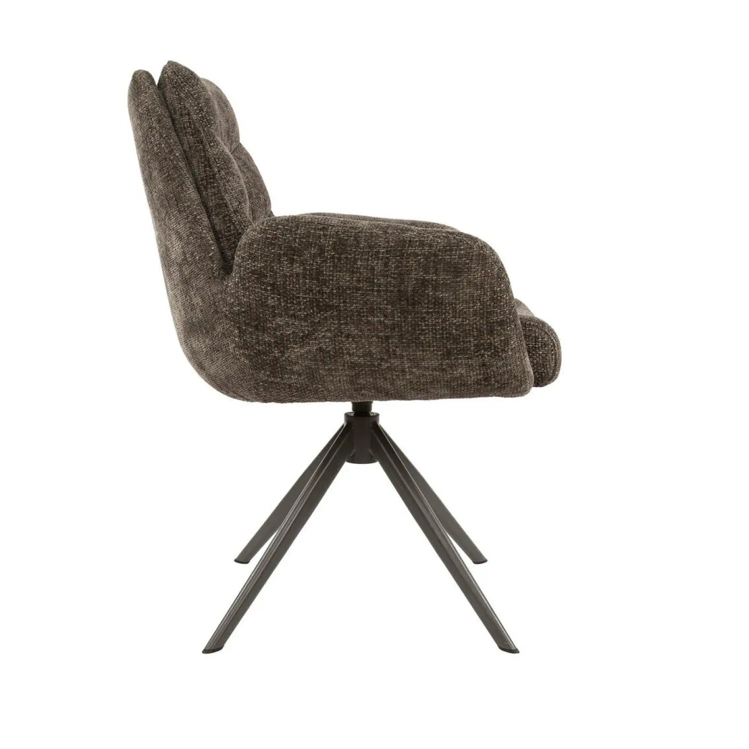 Kalfort Eetkamerstoelen|Aldira Eetkamerstoel Hoven taupe-bruin