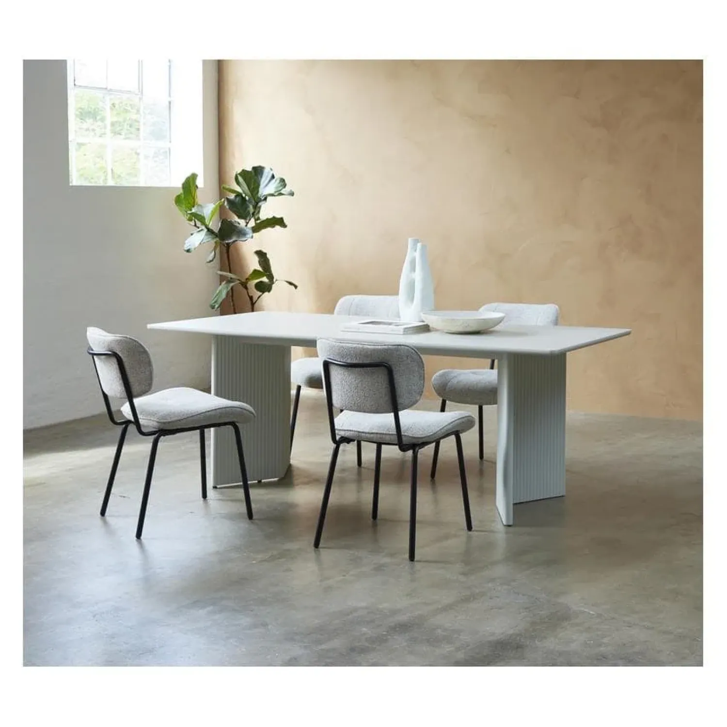 LykkeHome Eettafels|Alejandro Eettafel 200 cm greige