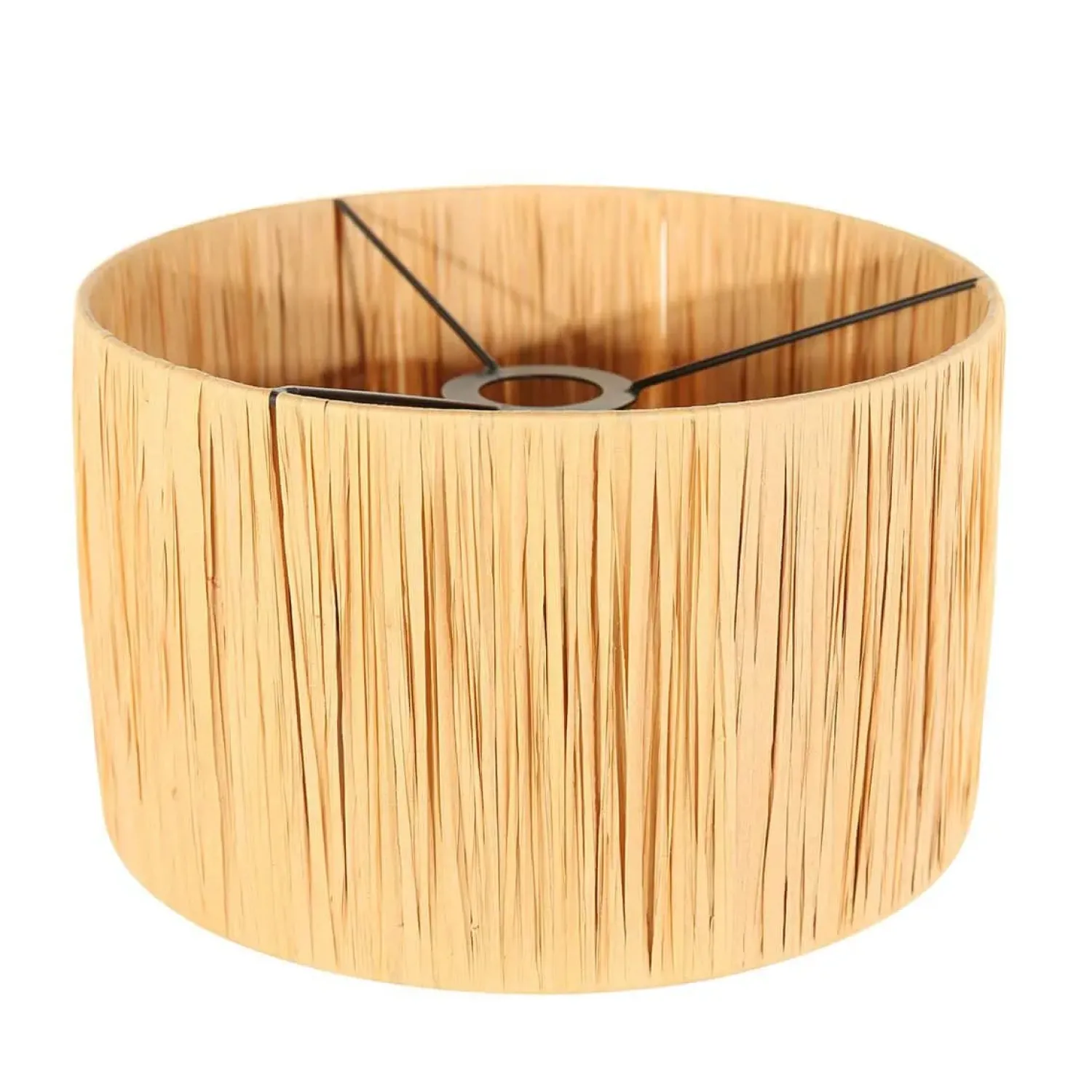 Steinmex Tafellampen|Alessia 1-lichts Tafellamp large Travertin met zeegras kap