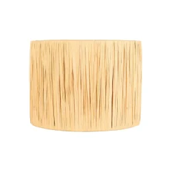 Steinmex Tafellampen|Alessia 1-lichts Tafellamp small Travertin met zeegras kap