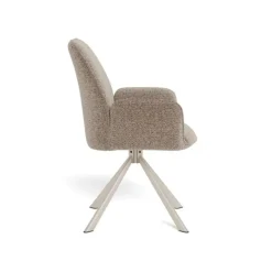 Nordhavn Eetkamerstoelen|Alice Eetkamerstoel beige met beige onderstel
