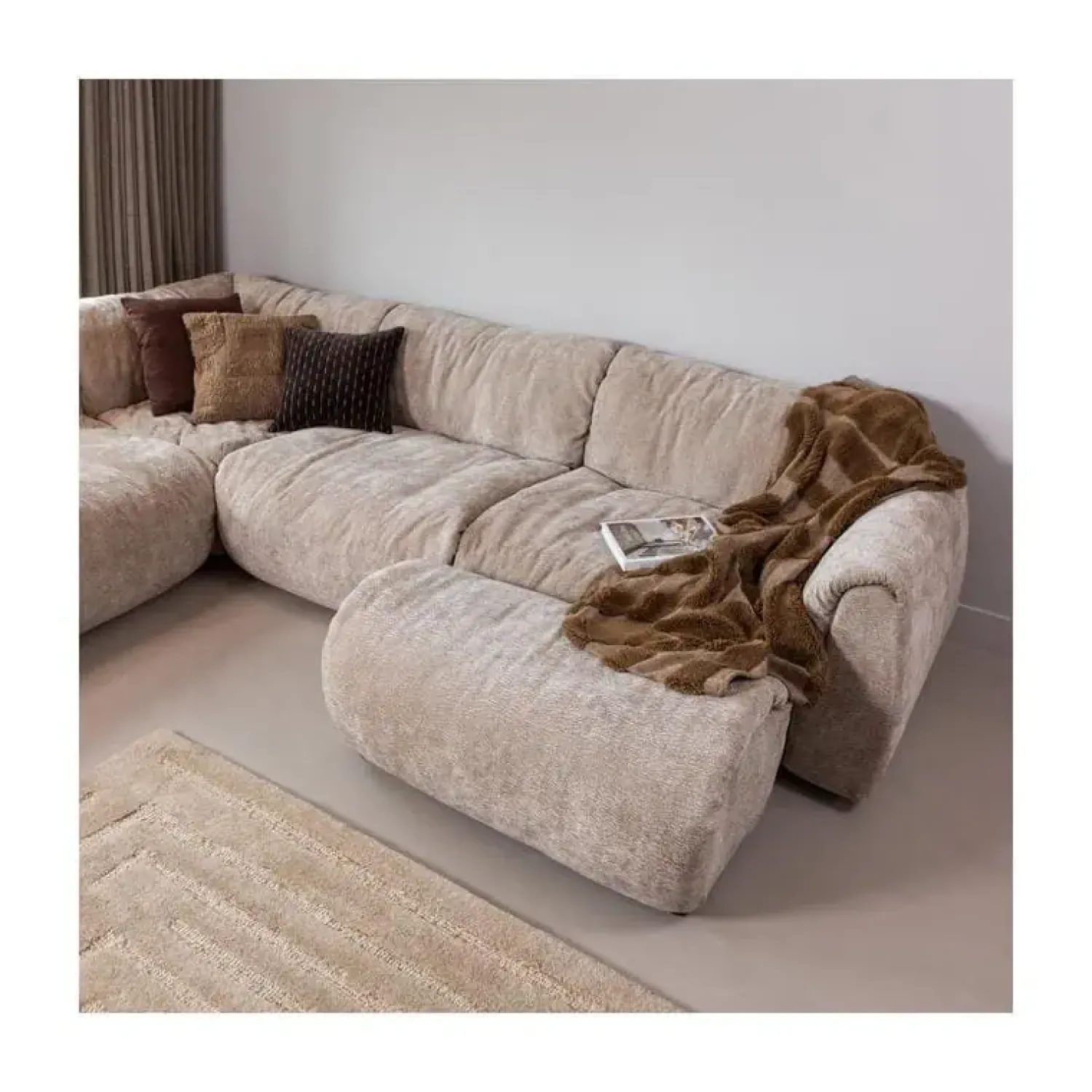 WOOOD Vloerkleden|Alicia vloerkleed wol zand 170x240cm
