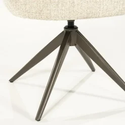 Eleonora Eetkamerstoelen|Alissa Eetkamerstoel Beige stof