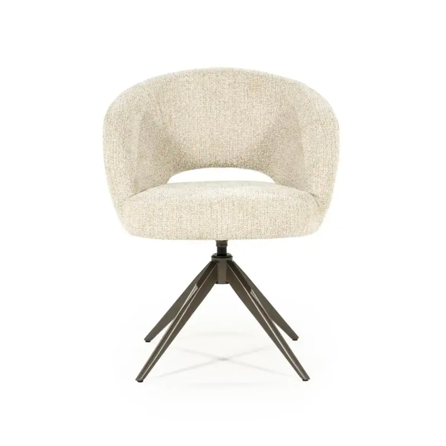 Eleonora Eetkamerstoelen|Alissa Eetkamerstoel Beige stof