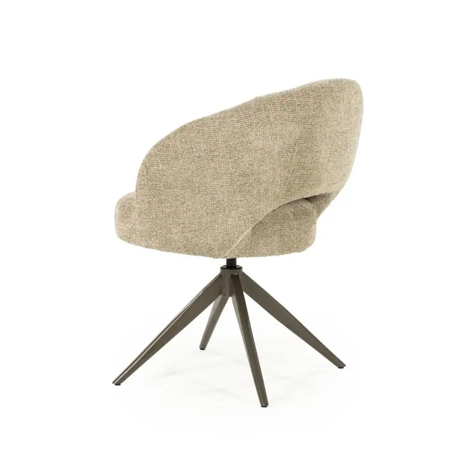 Eleonora Eetkamerstoelen|Alissa Eetkamerstoel Taupe stof
