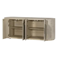 Tower living Dressoirs|Industriele Kasten|Allure Dressoir white wash 180 cm