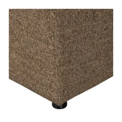 WOOOD Hockers|Allure Hocker geweven stof donkerbruin melange