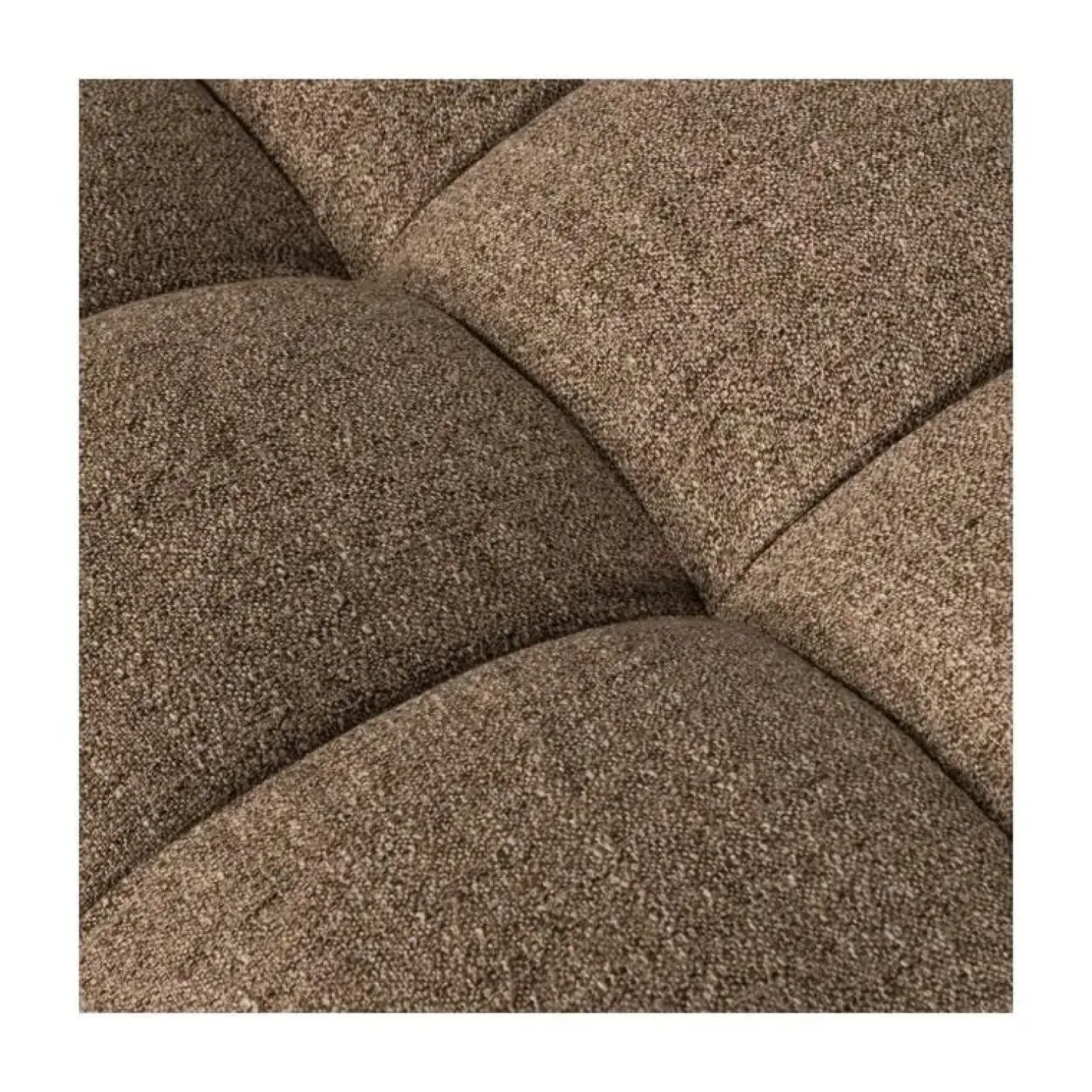 WOOOD Hockers|Allure Hocker geweven stof donkerbruin melange